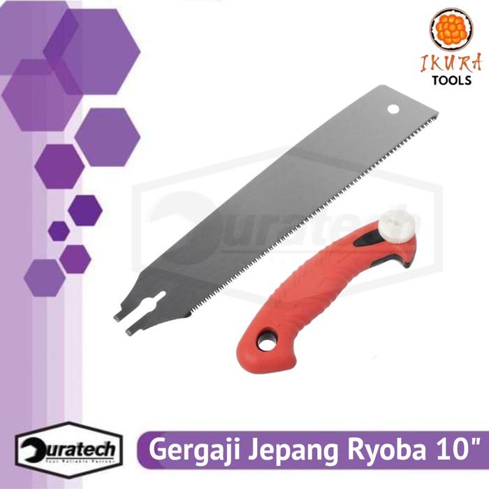 terbaru  ikura tools gergaji ryoba jepang 1 sisi gergaji kayu 10 inch lentur - gergaji manual