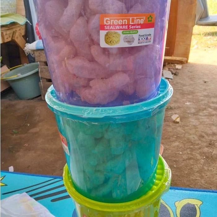 

Kerupuk Kulit Sapi Toples 5Liter Dapat 3 Rasa