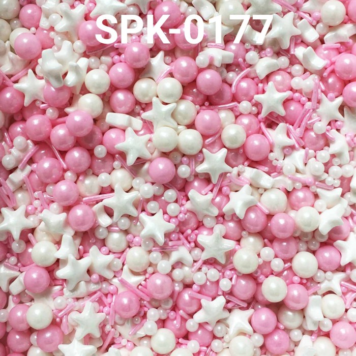 

Sale Terbatas Spk-0177 Sprinkles Sprinkle Springkel 1Kg 1 Kilo Mix Pink Putih Aman
