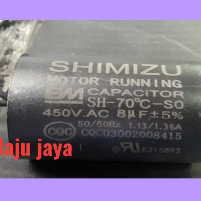 KAPASITOR POMPA AIR SHIMIZU PS 135 E 121 116 SUMUR DANGKAL 130 126