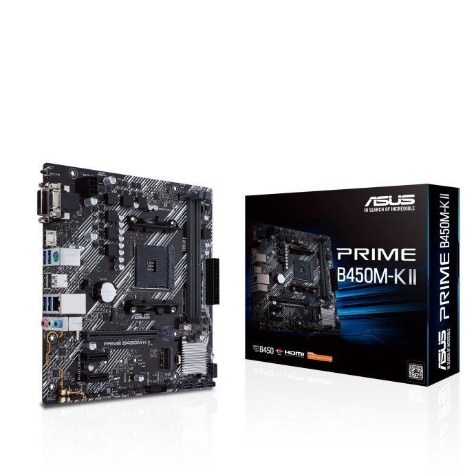BISA GOSEND MOTHERBOARD ASUS PRIME B450M-K II- AM4 MICROATX DDR4 ASUS B450MK II