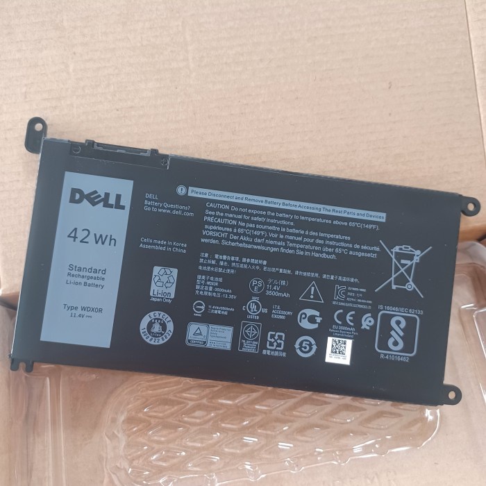 ORI BATERAI DELL INSPIRON 13 5379 7368 7460 7472 7572 14 7460 WDX0R TERLARIS