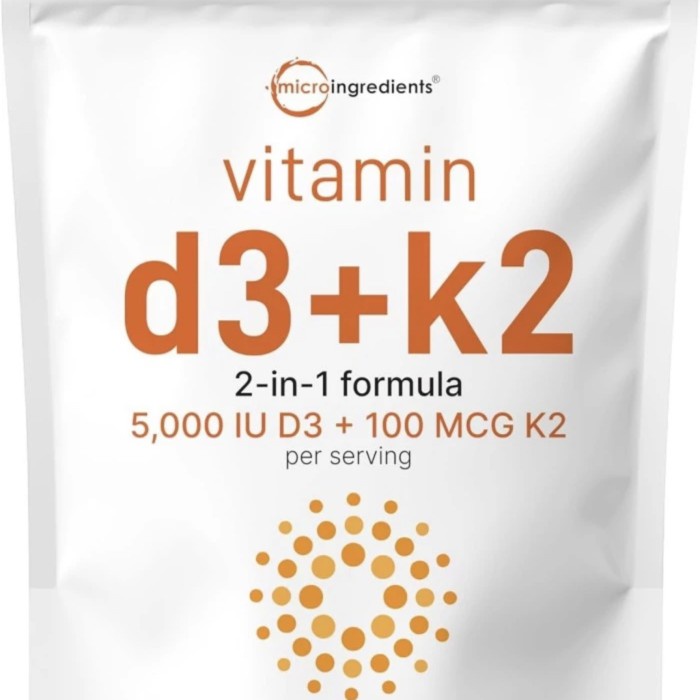 Microingredients Vitamin D3 K2 5000Iu