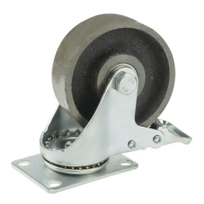 

Roda Caster / Roda Troli Besi 5" Inch Rem Ball Bearing