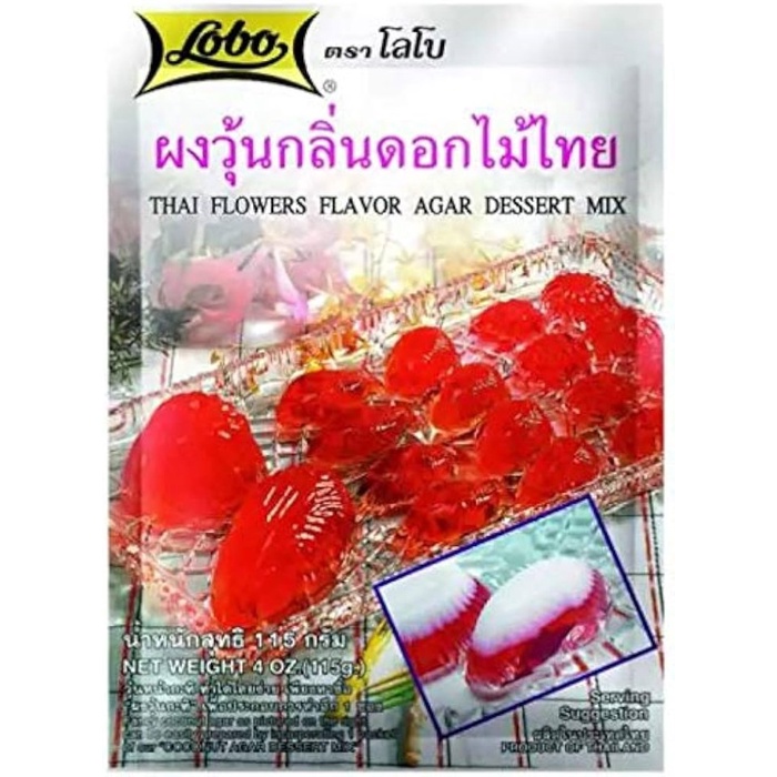 

Lobo Agar Dessert Mix Thai Flowers Flavour 115 Gram