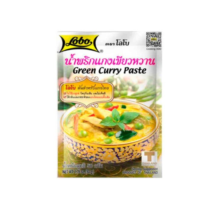 

Lobo Green Curry Paste Authentic Thai Curry 50 Gram