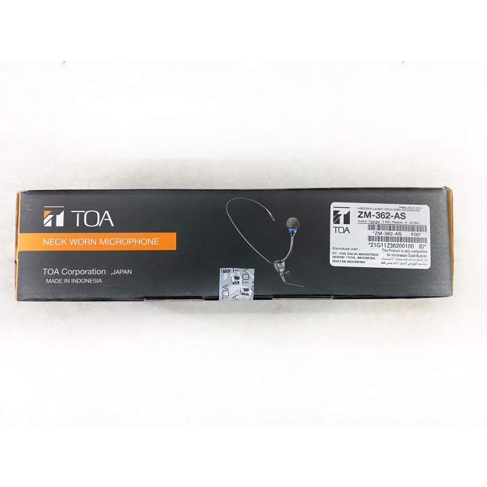 

Microphone Leher Toa Zm 362 As / Mic Bando Toa Zm 362 As Original