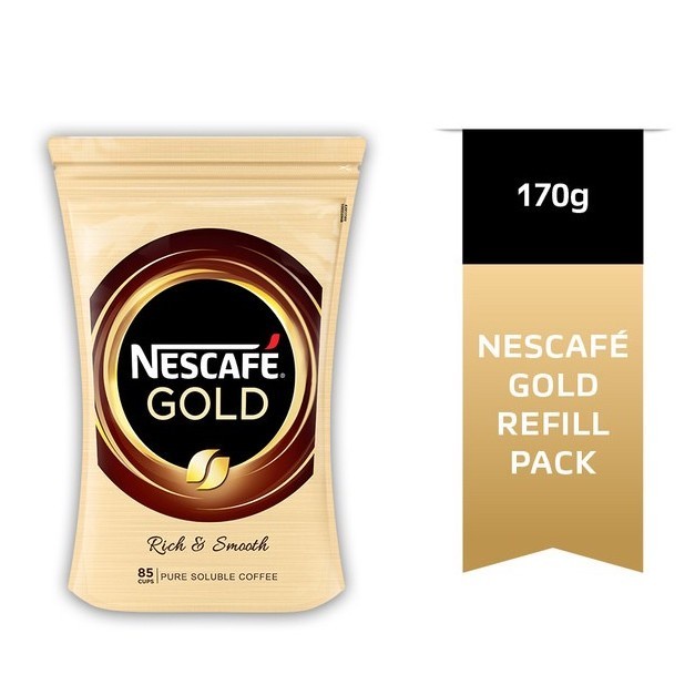 

Nescafe Gold Blend Rich & Smooth Pure Solube Coffee Pouch 170 Gram