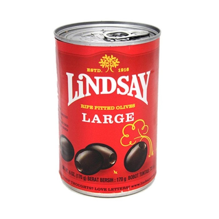 

Lindsay Ripe Pitted Olives Large California / Buah Zaitun Impor