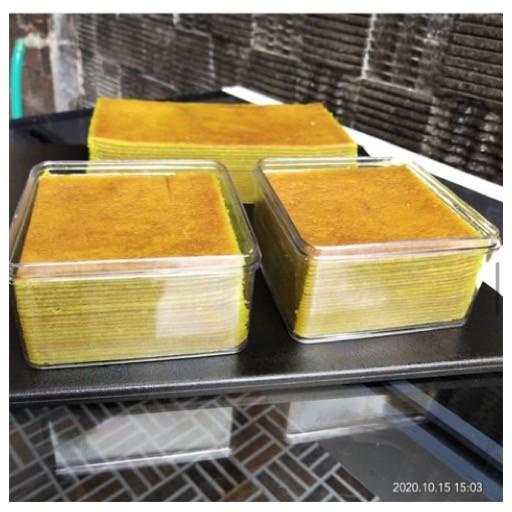

Kue lapis legit bangka rasa pandan ukuran mini 10x10cm