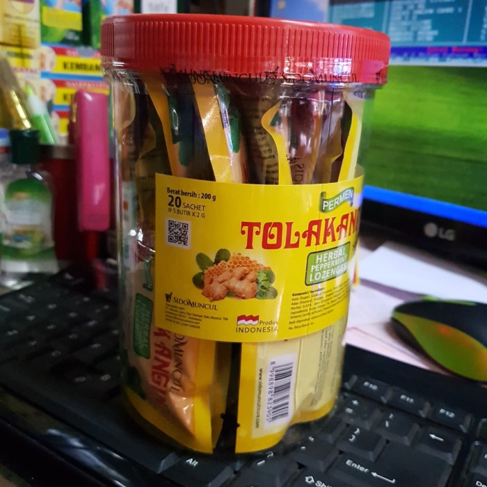 

Permen tolak angin toples isi 20 sachet