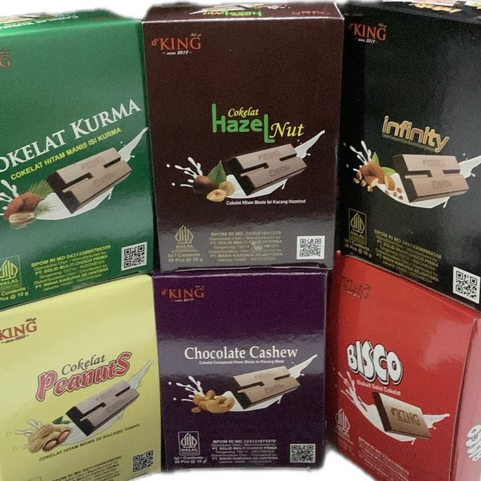

Coklat 4 in 1 Varian DKing ( 1 dus isi 4 pak )