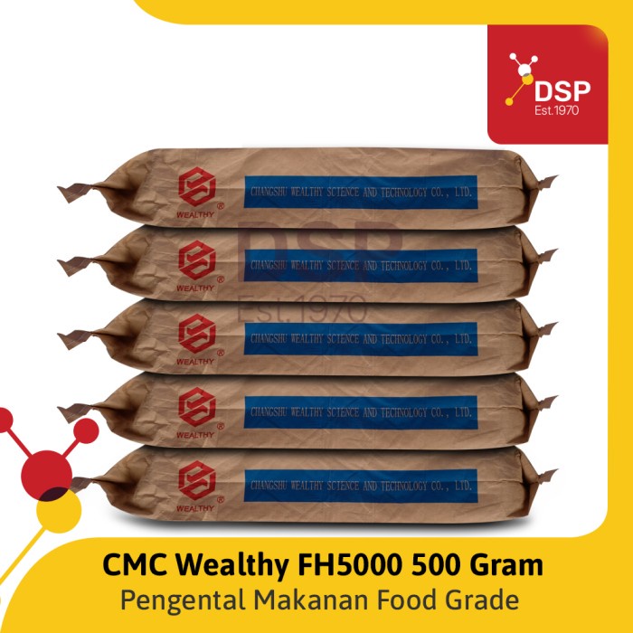 

CMC Wealthy / Carboxymethyl Cellulose Food Grade Pengental 500 Gram
