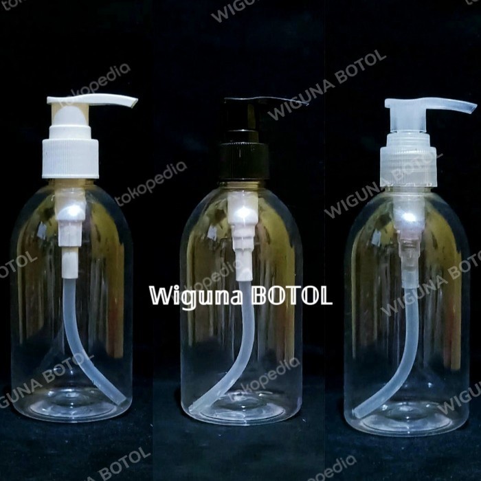 (GoodSeller) Botol Pump 250 ML Oval / Botol 250ml Oval Tutup Pump Lotion