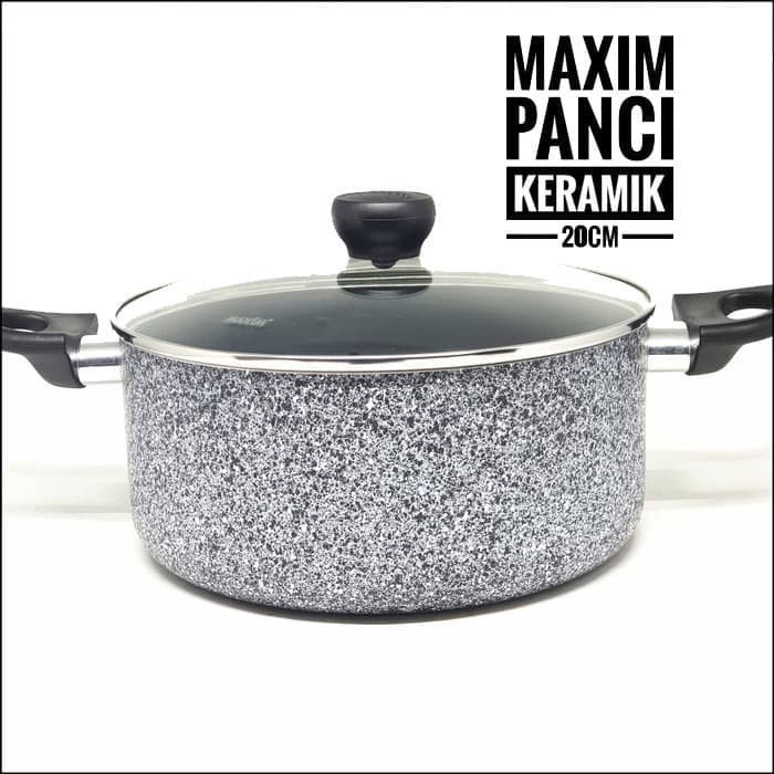 Wajan Panci Pot Anti Lengket Marble Ceramic Pot Maxim Neostone