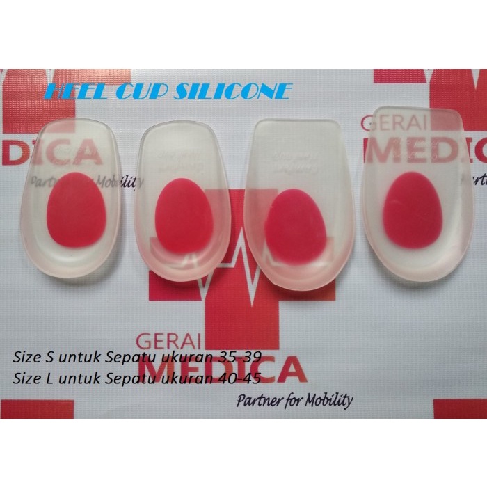 Heel Cup Silicone / Heel Support Pad Cup / Gel Silicone Shock Insole