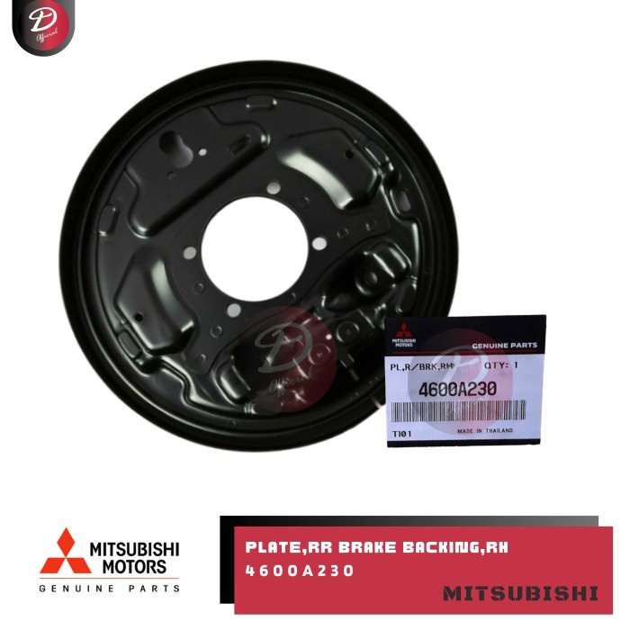 Plat Brake Kampas Rem Belakang All New Pajero Sport Triton 4600A229 4600A230 Original Asli