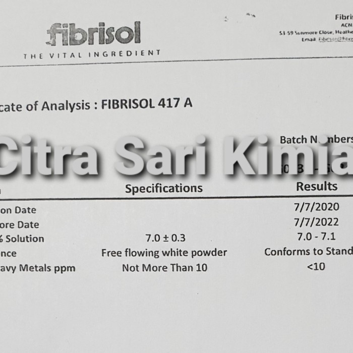 

Sale Terbatas Fibrisol / Basic Baso 1Kg Aman