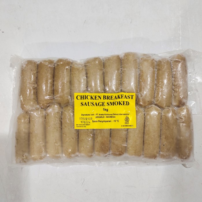 

Sosis Ayam Cocktail 1 Kg Chicken Breakfast Sausage 50 Pcs