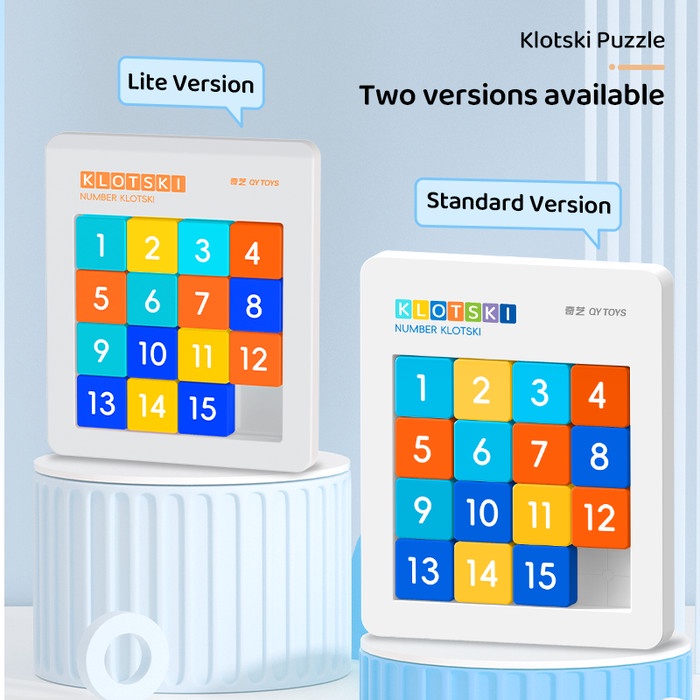 Ready Klotski Board Puzzle Magnetik 15 Angka Magnetic Number 4X4 Produsen Rubik Qiyi Warna Macaron
