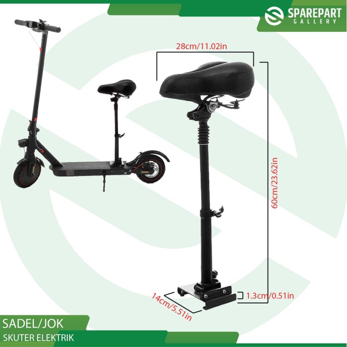 Termurah Sadel/Jok Tempat Duduk Skuter Elektrik Otoped 8.5Inch
