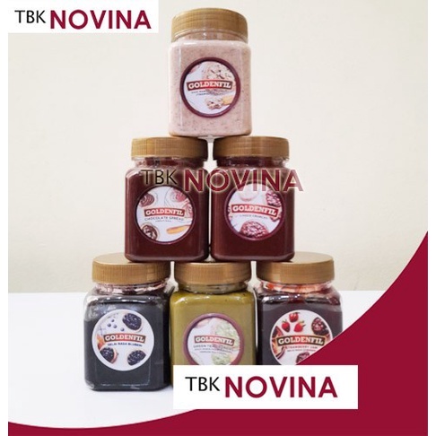

(BestSeller) GOLDENFIL CHOCO CRUNCHY SPREAD/ TIRAMISU / STRAWBERRY/ GREENTEA
