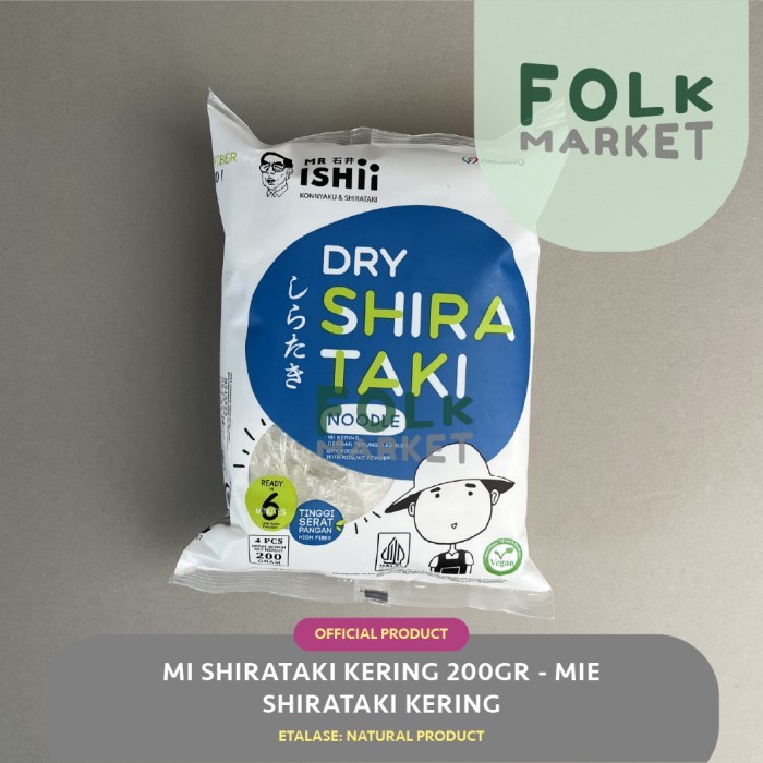 

(BestSeller) MR. ISHII Mie Kering Shirataki / Dry Blue Shirataki 250Gr