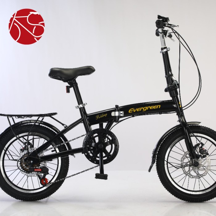 Promo Sepeda Lipat 16 Anak & Dewasa Evergreen 7 Speed Discbrake