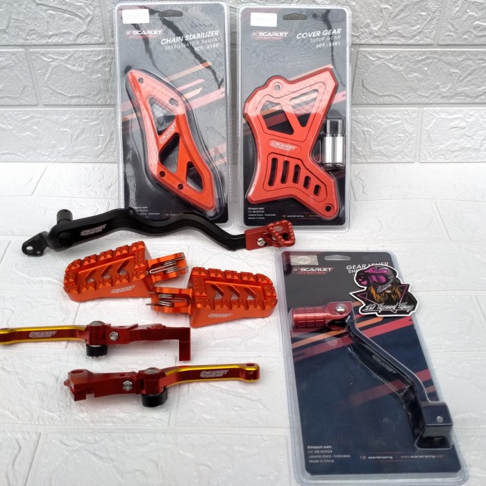 Limited Paket Scarlet Crf 150 Pedal Rem Operan Handle Lipat Cover Gear Crf 150