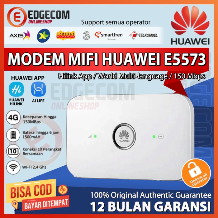 Modem Mifi Huawei E5573S-606 Ada Slot Antena 2Xmimo