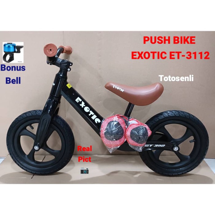 balance bike ET3112 / push bike sepeda anak tanpa pedal exotic 3112 Kode 377