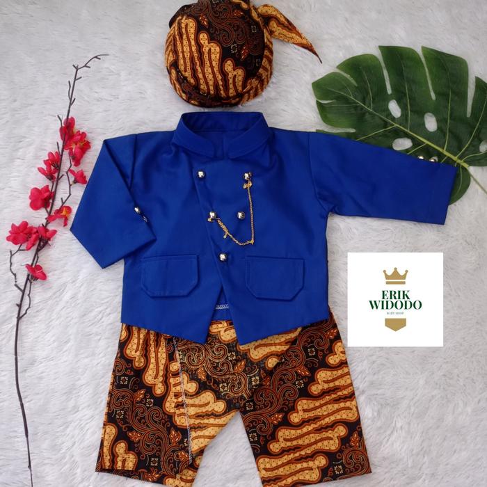 New Free Blangkon Baju Kostum Pitonan Tedak Siten Beskap Dalang Basofi Anak Cowok Dan Bayi Laki-Laki
