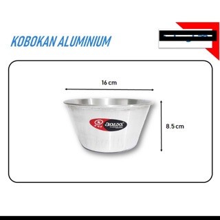 Kobokan / waskom / panci tim aluminium 16 cm Jawa