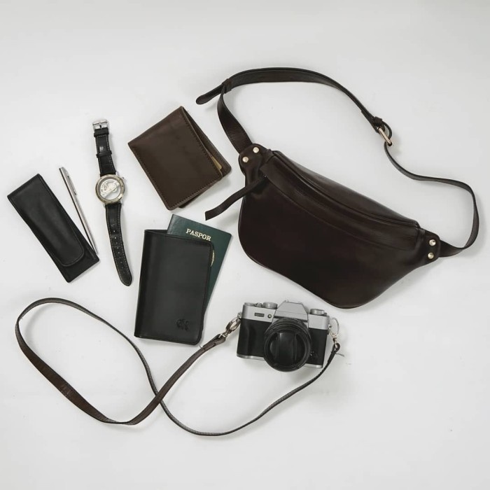 Tas Pinggang Kulit Asli/Tas Pinggang Kulit/Tas Pinggang - GK Waist Bag