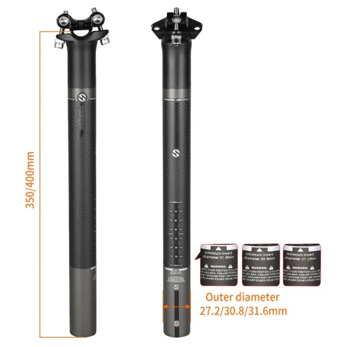 New Seatpost Carbon Toseek Ultra Light