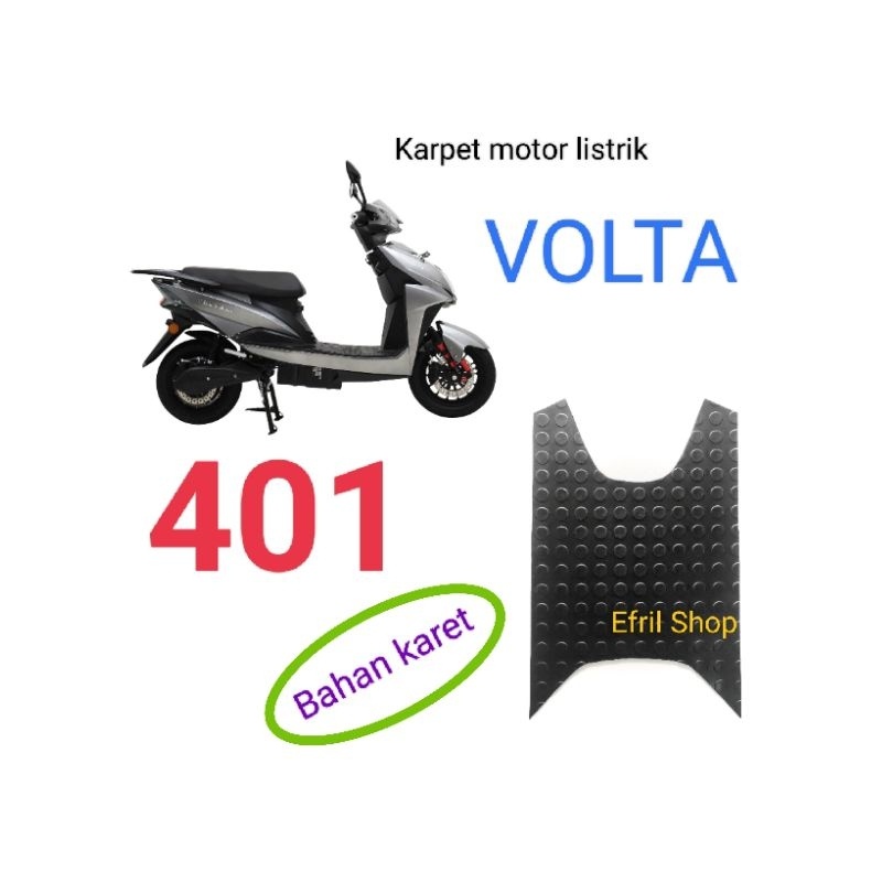 Karpet sepeda motor listrik VOLTA 401 BAHAN KARET