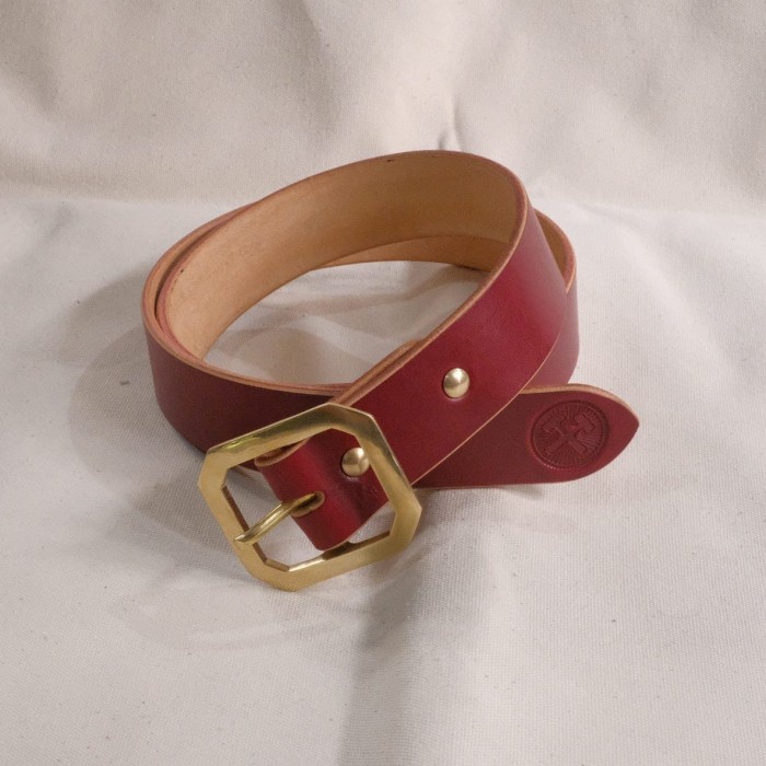 *TOP* BELT, SABUK KULIT PRIA - BUCKLE4 SOLIDBRASS - KUNINGAN