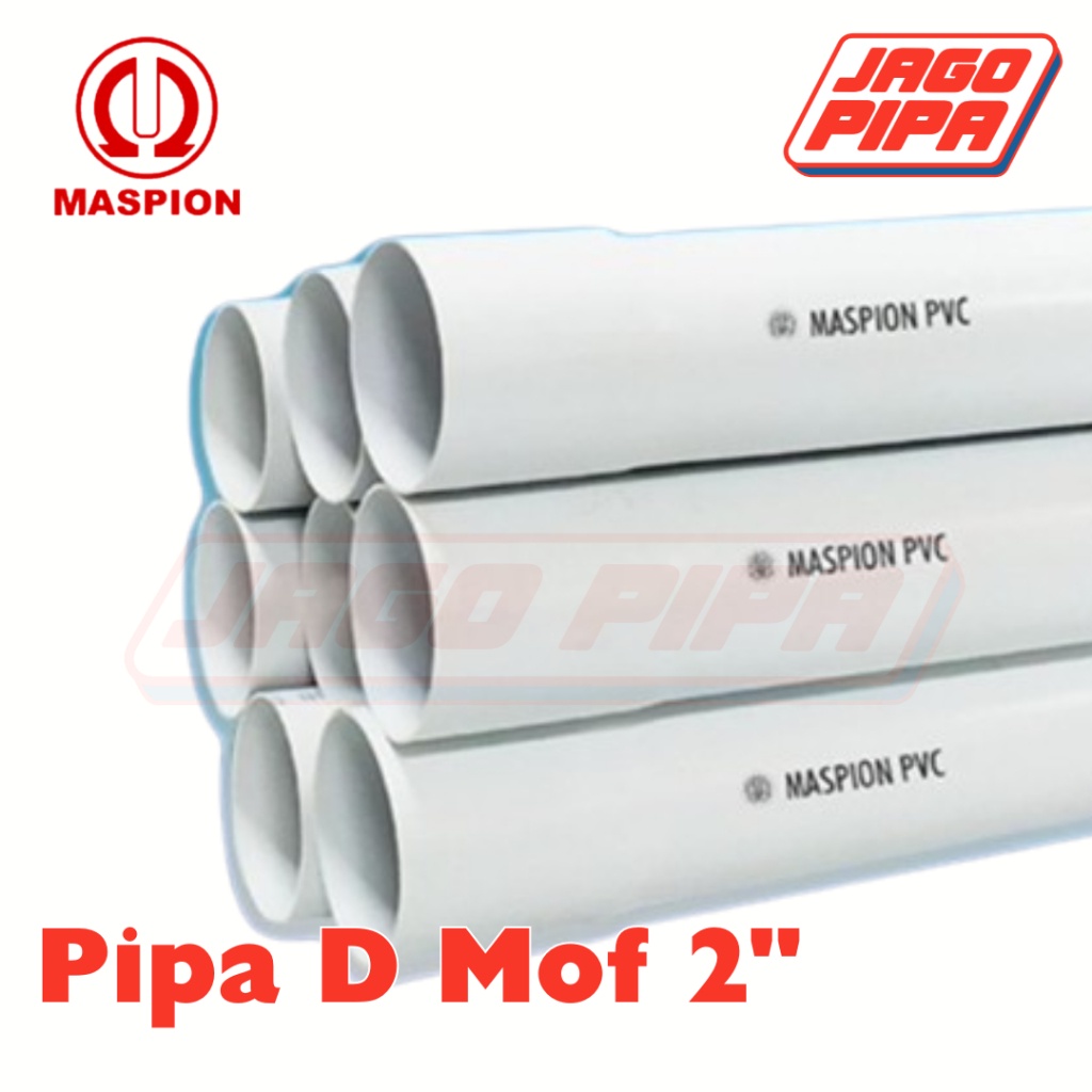 Maspion Pipa D 2 Inch Putih MOF PVC 4 Meter Paralon 2" PUTIH