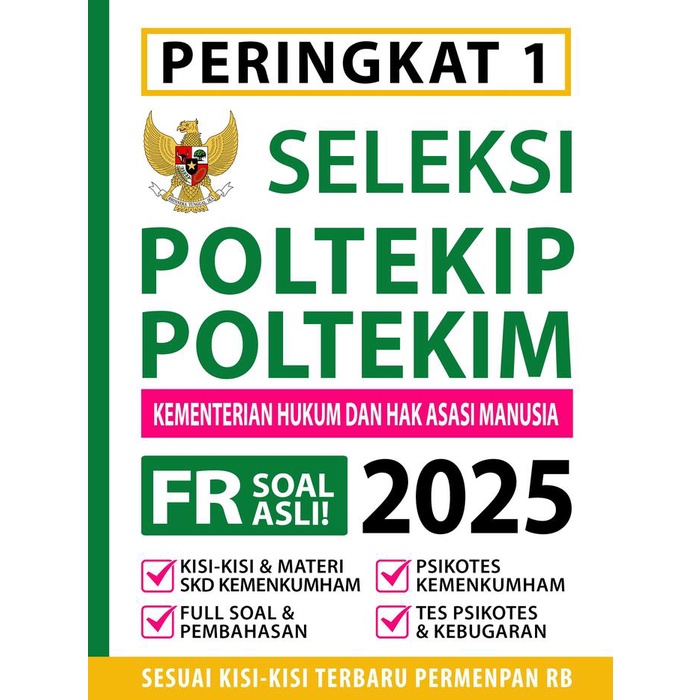 

terbaru !!! buku seleksi poltekip poltekim 2025 - buku kedinasan 2025 - soal ujian poltekip poltekim