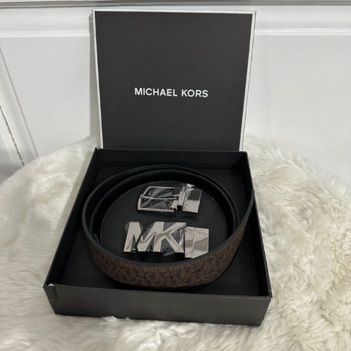 *TOP* IKAT PINGGANG ORIGINAL MK BELT SET WITH BOX