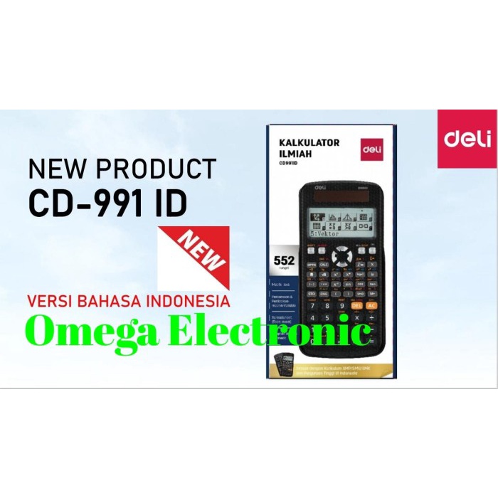 

Jual [READY] Deli CD-991ID Scientific Calculator FX CD 991 ID Kalkulator Ilmiah