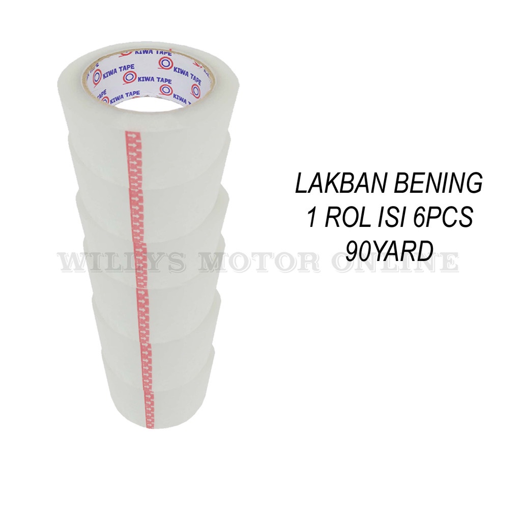 

Lakban Bening Transparan 90 Yard / Solasi Bening 1ROL