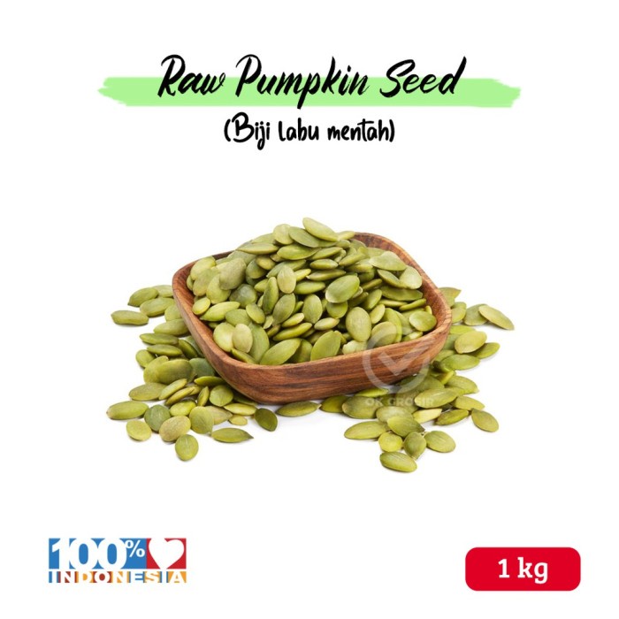 

Biji Labu Mentah / Pumpkin Seed Organik (1 Kg)