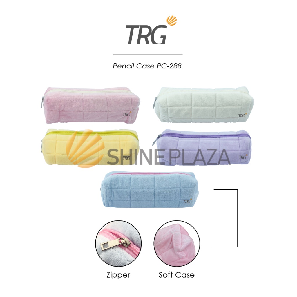 

TRG Soft Pouch Zipper Pencil Case PC-288 - Tempat Kotak Pensil Bulu Lembut Alat Tulis TRG