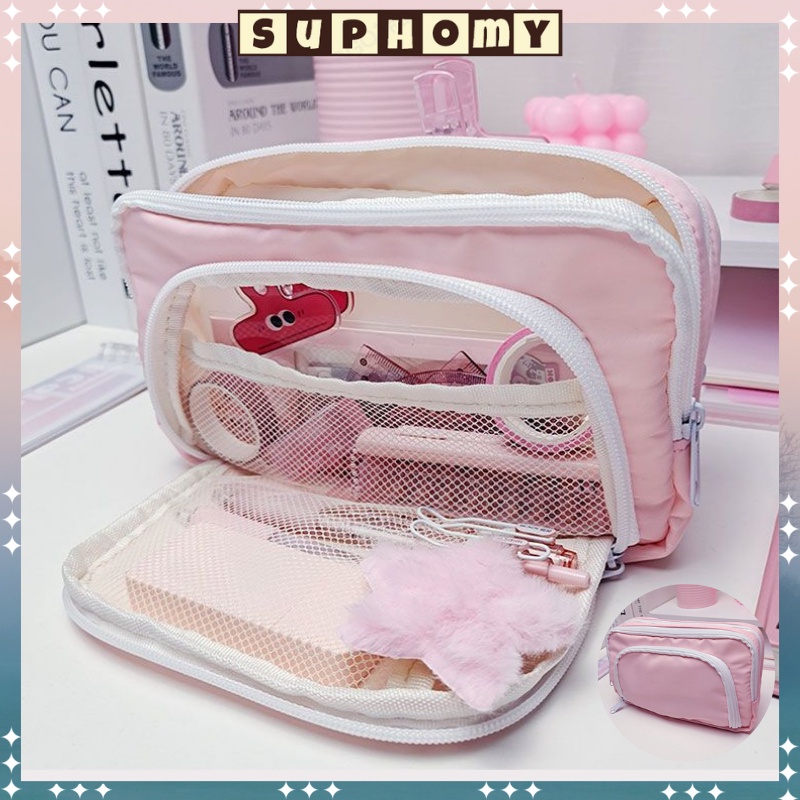 

Tempat alat tulis kotak pencil aesthetic Tas PenaTempat Pencil Tas Pensil kapasitas besar