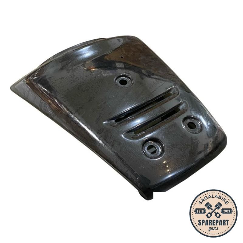 Aksesoris Part Sepeda Motor Cover Dasi Panel Dada Depan Honda Supra X 100 Old Lama Hitam Strong Part