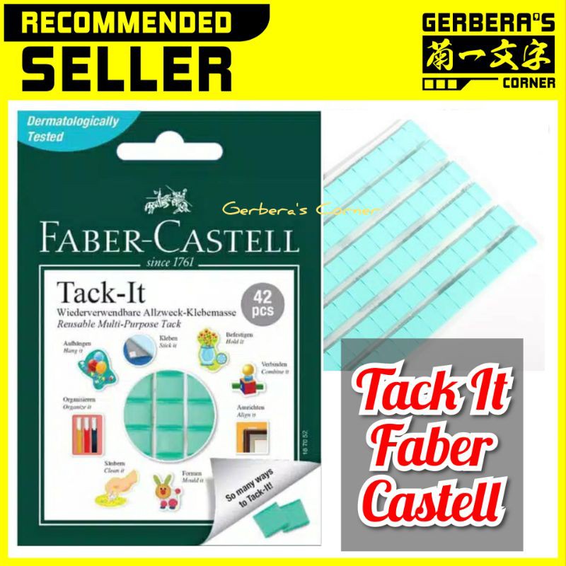 

Tack It Faber Castell Glue Tack Reusable Lem Karet Perekat Serbaguna