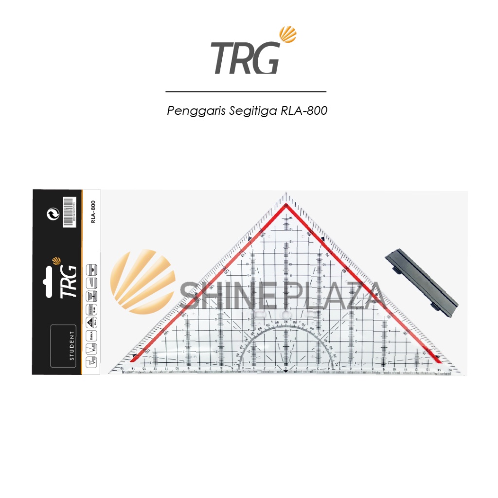 

Trg Triangle Acrylic Ruler RLA-800 30cm - Penggaris Segitiga Pegangan Besar Akrilik Mahasiswa Teknik