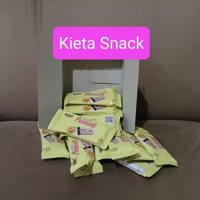 

terbaru !!! dking coklat peanut (coklat compound isi kacang tanah) 1 dus 4 pak ready