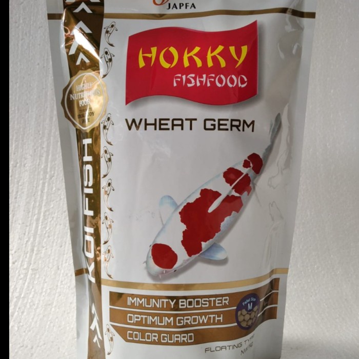 JTTOP" MAKANAN IKAN KOI HOKKY WHEAT GERM 1KG 1 KG PAKAN PELET IKAN KOI FISH F
